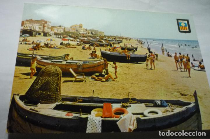 Postales: postal calafell playa circulada cm - Foto 1