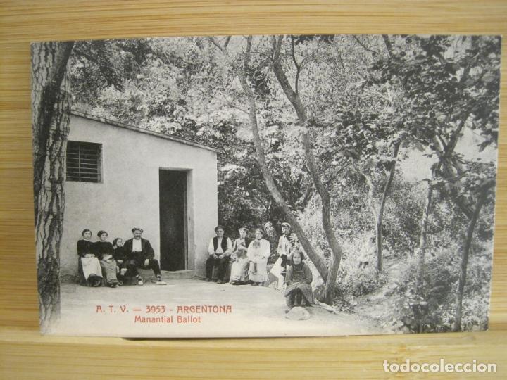 Postales: ARGENTONA-MANANTIAL BALLOT-ATV 3953 A.T.V.-POSTAL ANTIGUA-(96.008)