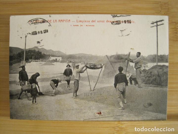 Postales: SANT CARLES DE LA RAPITA-LIMPIEZA DEL ARROZ-ROISIN-POSTAL ANTIGUA-(96.070)