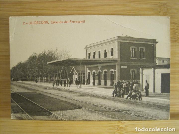 Postales: ULLDECONA-ESTACION DEL FERROCARRIL-THOMAS-2-POSTAL ANTIGUA-(96.071)