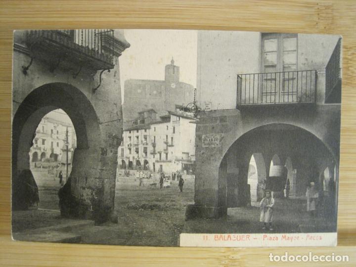 Postcards: BALAGUER-PLAZA MAYOR-ARCOS-ROISIN-11-POSTAL ANTIGUA-(96.087)