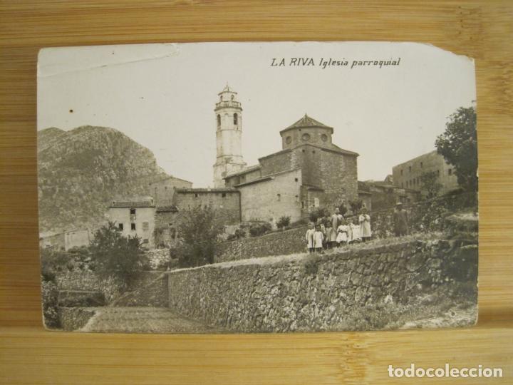 Cartoline: LA RIBA-LA RIVA-IGLESIA PARROQUIAL-FOTOGRAFICA-POSTAL ANTIGUA-(96.112)