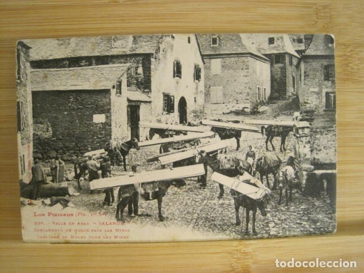 Postales: SALARDU-CARGAMENTO DE MULOS PARA LAS MINAS-LF 396-POSTAL ANTIGUA-(96.135)