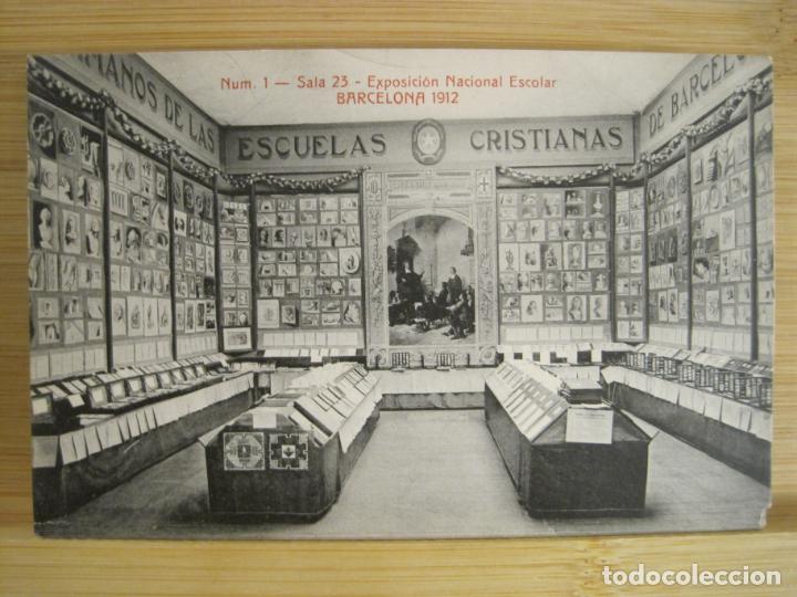 Postcards: BARCELONA-EXPOSICION NACIONAL ESCOLAR-SALA 23-POSTAL ANTIGUA-(96.201)