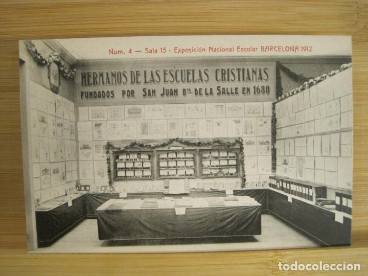 Postales: BARCELONA-EXPOSICION NACIONAL ESCOLAR-SALA 15-POSTAL ANTIGUA-(96.204)