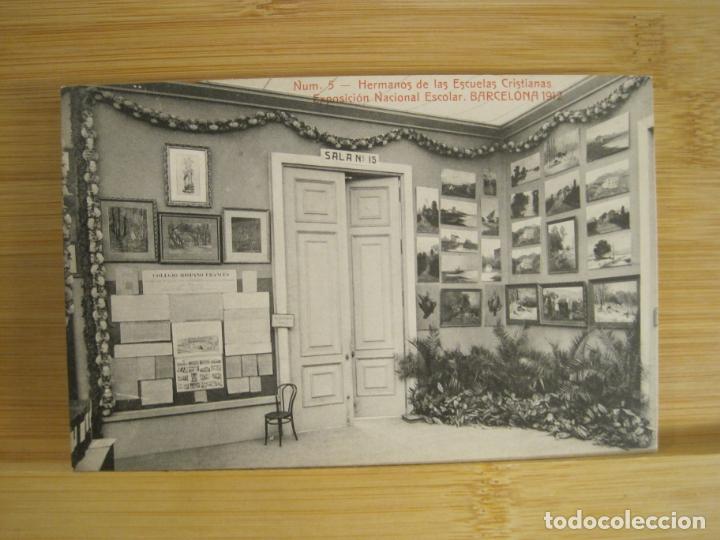 Postales: BARCELONA-EXPOSICION NACIONAL ESCOLAR-POSTAL ANTIGUA-(96.205)