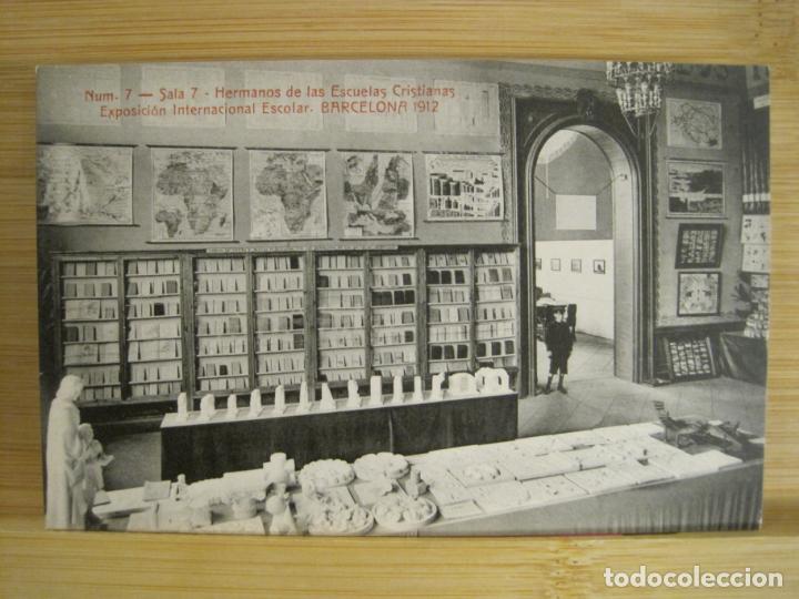 Postcards: BARCELONA-EXPOSICION NACIONAL ESCOLAR-POSTAL ANTIGUA-(96.207)