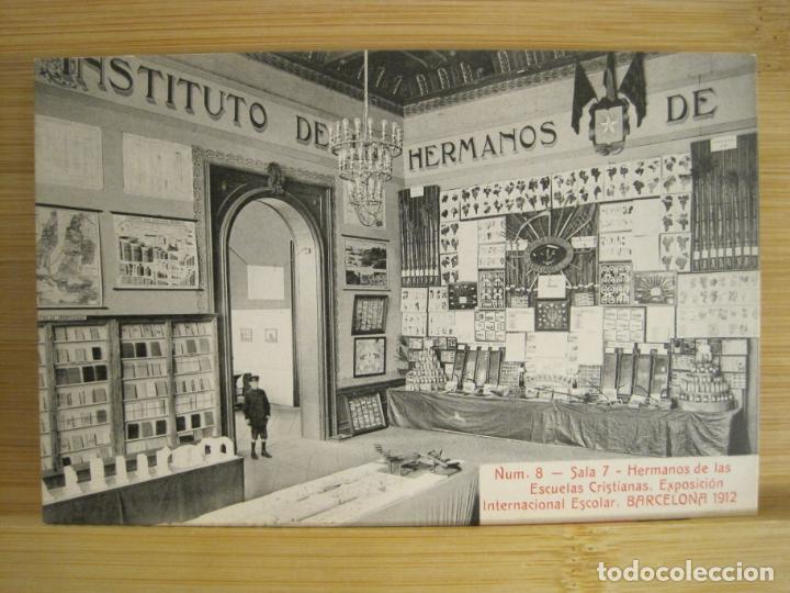 Postcards: BARCELONA-EXPOSICION NACIONAL ESCOLAR-POSTAL ANTIGUA-(96.208)