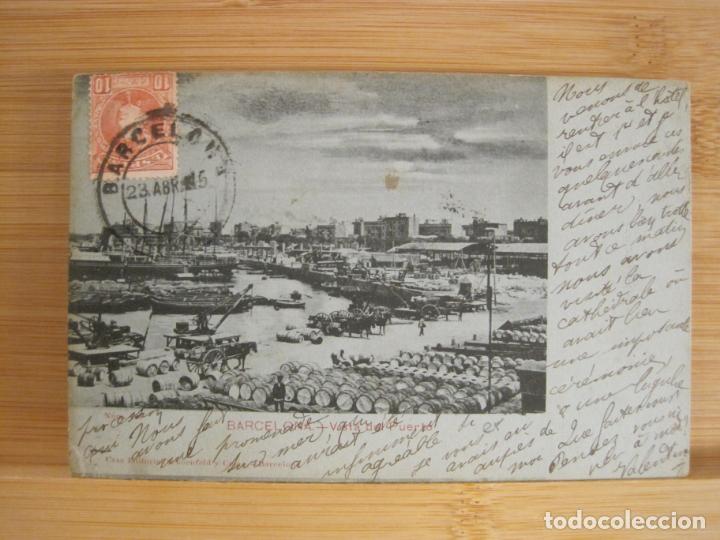 Postkarten: BARCELONA-VISTA DEL PUERTO-CASA EDITORIAL SCHOENFELD-REVERSO SIN DIVIDIR-POSTAL ANTIGUA-(96.245)