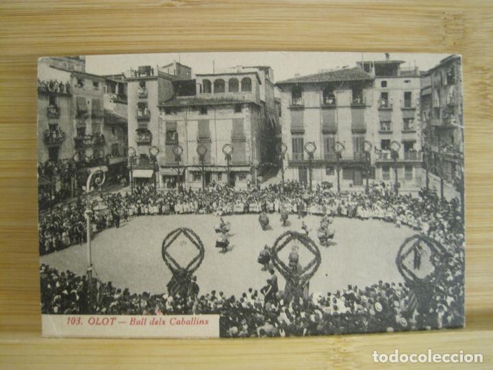 Postkarten: OLOT-BALL DELS CABALLINS-ROISIN-103-POSTAL ANTIGUA-(96.259)