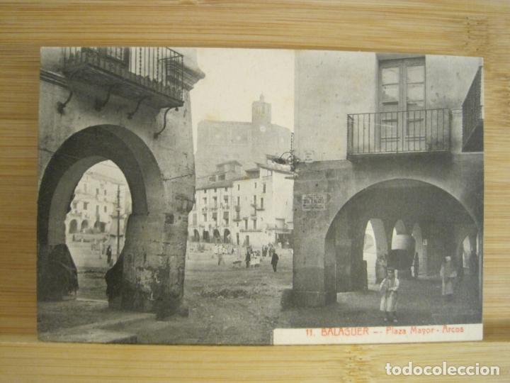 Postcards: BALAGUER-PLAZA MAYOR-ARCOS-THOMAS-11-POSTAL ANTIGUA-(96.265)