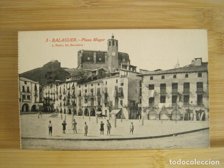 Postales: BALAGUER-PLAZA MAYOR-ROISIN-3-POSTAL ANTIGUA-(96.266)