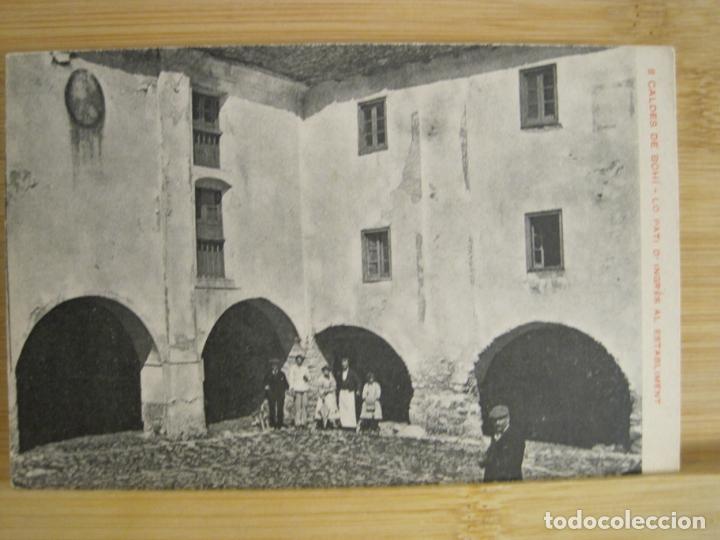 Postales: CALDES DE BOHI-LO PATI D'INGRES AL ESTABLIMENT-POSTAL ANTIGUA-(96.311)