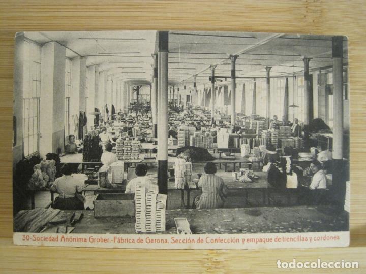 Postales: GIRONA-SOCIEDAD ANONIMA GROBER-CONFECCION Y EMPAQUE-THOMAS-30-POSTAL ANTIGUA-(96.314)