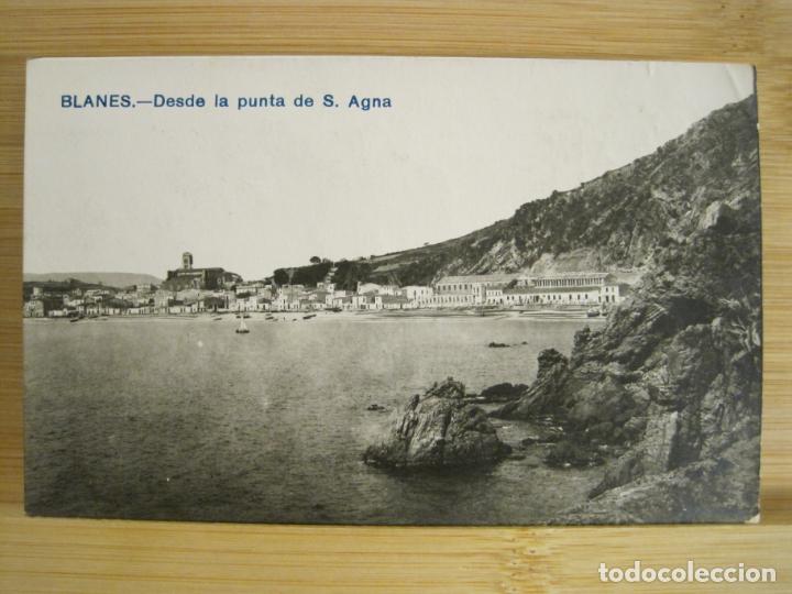 Postales: BLANES-DESDE LA PUNTA DE S.AGNA-FOTOGRAFICA-POSTAL ANTIGUA-(96.319)