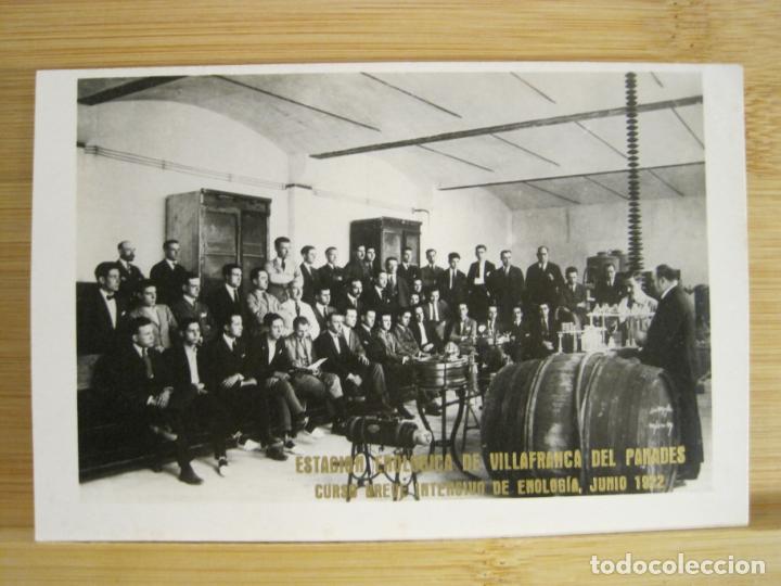 Postales: VILAFRANCA DEL PANADES-ESTACION ENOLOGICA-A&Ntilde;O 1922-FOTOGRAFICA-POSTAL ANTIGUA-(96.320)
