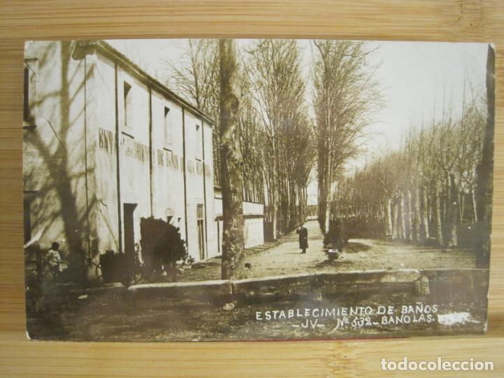Postales: BA&Ntilde;OLAS-BANYOLES-ESTABLECIMIENTO DE BA&Ntilde;OS-JV 532-FOTOGRAFICA-POSTAL ANTIGUA-(96.331)