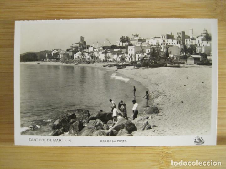 Postales: SANT POL DE MAR-DESDE LA PUNTA-FOTOGRAFICA-POSTAL ANTIGUA-(96.428)