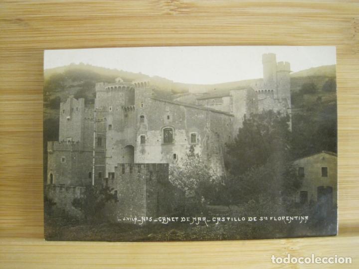 Postais: CANET DE MAR-CASTILLO DE SANTA FLORENTINA-FOTOGRAFICA-POSTAL ANTIGUA-(96.490)