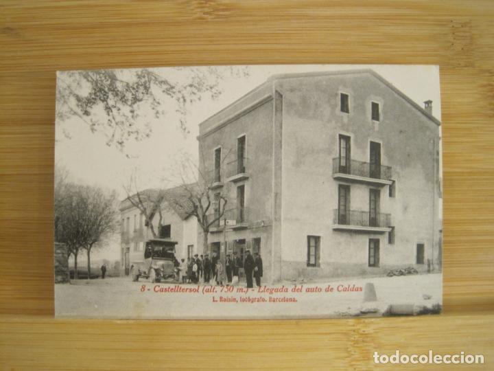 Postais: CASTELLTERSOL-LLEGADA DEL AUTO DE CALDAS-ROISIN-8-POSTAL ANTIGUA-(96.518)