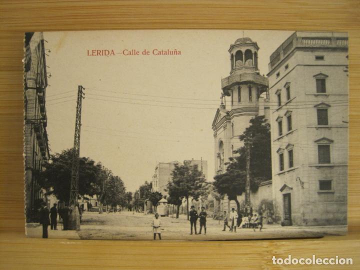 Postales: LLEIDA-CARRER DE CATALUNYA-LERIDA-CALLE DE CATALU&Ntilde;A-POSTAL ANTIGUA-(96.590)