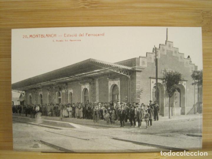 Postkarten: MONTBLANC-ESTACIO DEL FERROCARRIL-MONTBLANCH-ESTACION-ROISIN-20-POSTAL ANTIGUA-(96.689)