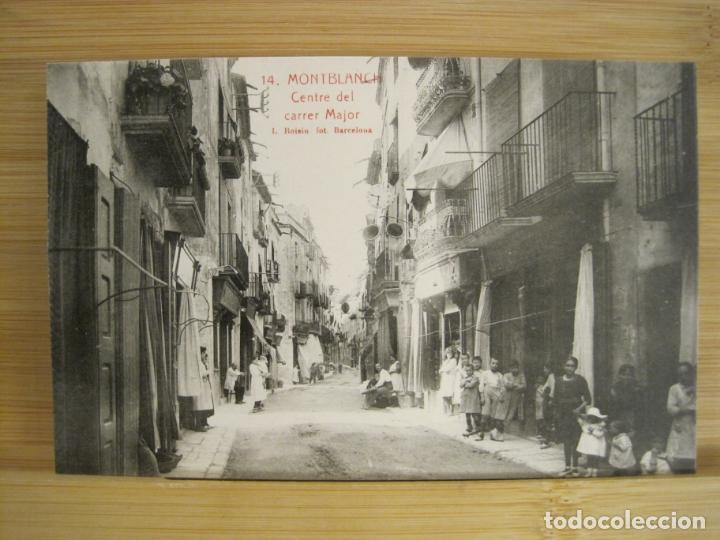 Postkarten: MONTBLANC-MONTBLANCH-CENTRE DEL CARRER MAJOR-ROISIN-14-POSTAL ANTIGUA-(96.691)