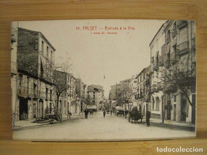 Postales: FALSET-ENTRADA A LA VILA-ROISIN-10-POSTAL ANTIGUA-(96.692)