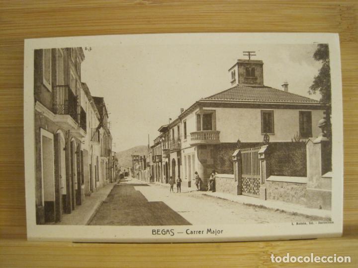 Postales: BEGAS-CARRER MAJOR-ROISIN-POSTAL ANTIGUA-(96.695)