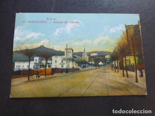 Postales: BARCELONA AVENIDA DEL TIBIDABO - Foto 1