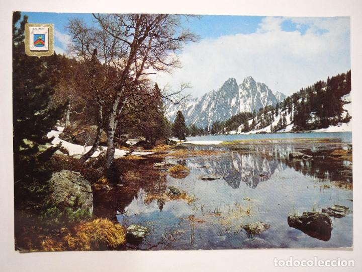Postales: Vall d'Espot. Estany de Sant Maurici. Ed. Soberanas. 903. Circulada 1964
