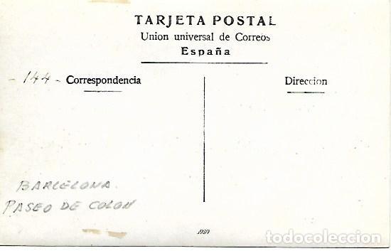 Postales: BARCELONA - PASEO DE COLON - SIN CIRCULAR - Foto 2