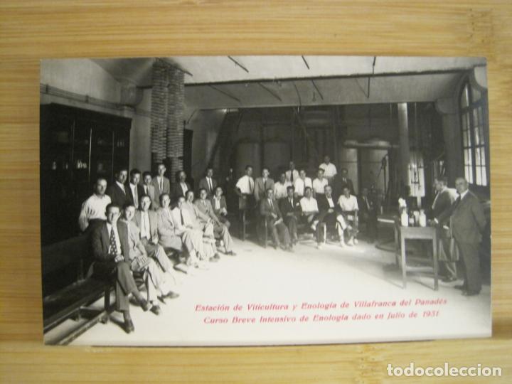 Postkarten: VILAFRANCA DEL PENEDES-ESTACION ENOLOGICA-CURSO A&Ntilde;O 1931-FOTOGRAFICA-POSTAL ANTIGUA-(96.900)