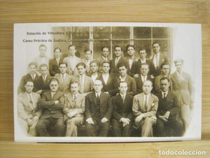 Postkarten: VILAFRANCA DEL PENEDES-ESTACION ENOLOGICA-CURSO A&Ntilde;O 1929-FOTOGRAFICA-POSTAL ANTIGUA-(96.901)