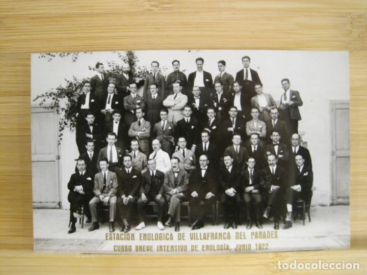 Postales: VILAFRANCA DEL PENEDES-ESTACION ENOLOGICA-CURSO A&Ntilde;O 1922-FOTOGRAFICA-POSTAL ANTIGUA-(96.903)
