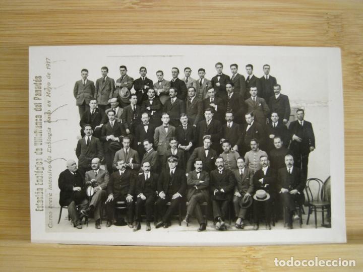Cartes Postales: VILAFRANCA DEL PENEDES-ESTACION ENOLOGICA-CURSO A&Ntilde;O 1917-FOTOGRAFICA-POSTAL ANTIGUA-(96.904)