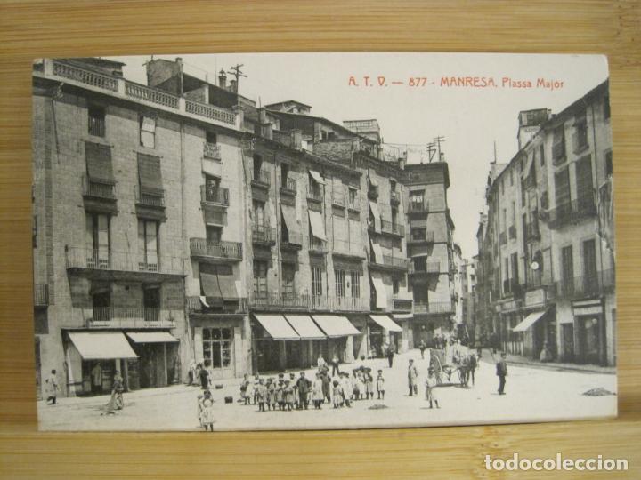 Postkarten: MANRESA-PLA&Ccedil;A MAJOR-ATV 877 A.T.V.-POSTAL ANTIGUA-(97.025)