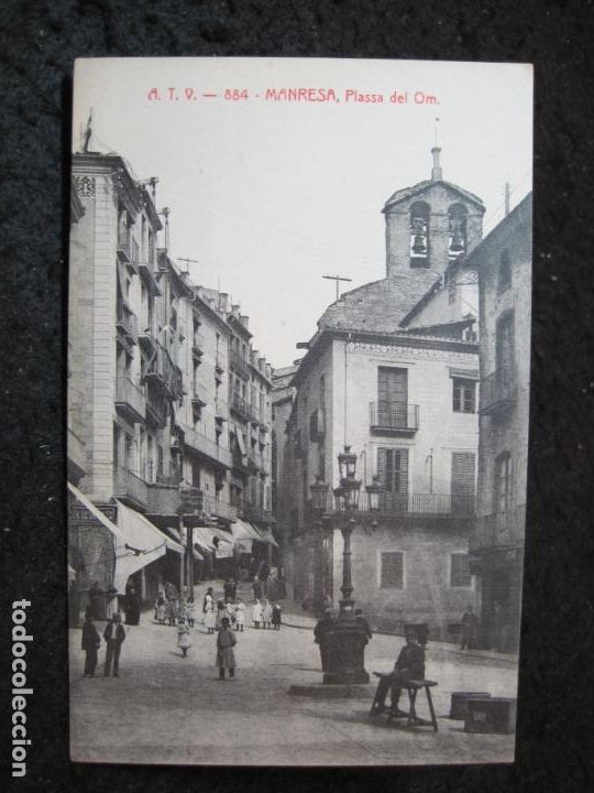 Postkarten: MANRESA-PLA&Ccedil;A DEL OM-ATV 884 A.T.V.-POSTAL ANTIGUA-(97.045)