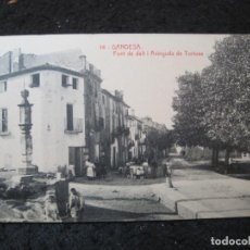 Postales: GANDESA-FONT DE DALT I AVINGUDA DE TORTOSA-THOMAS-14-POSTAL ANTIGUA-(97.046)