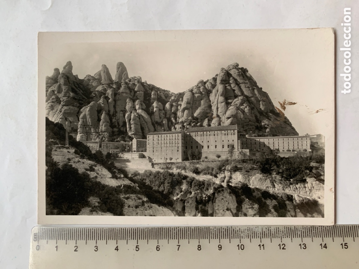 Postales: POSTAL. MONTSERRAT. EL SANTUARIO DESEE EL CAMINO DE SAN MIGUEL. FOTO DOM RIPOL.