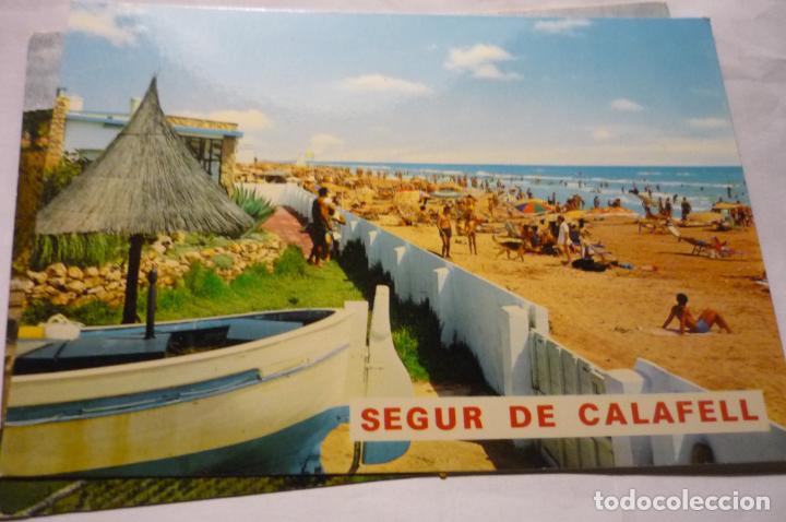 Postales: postal segur de calafell -playa cm