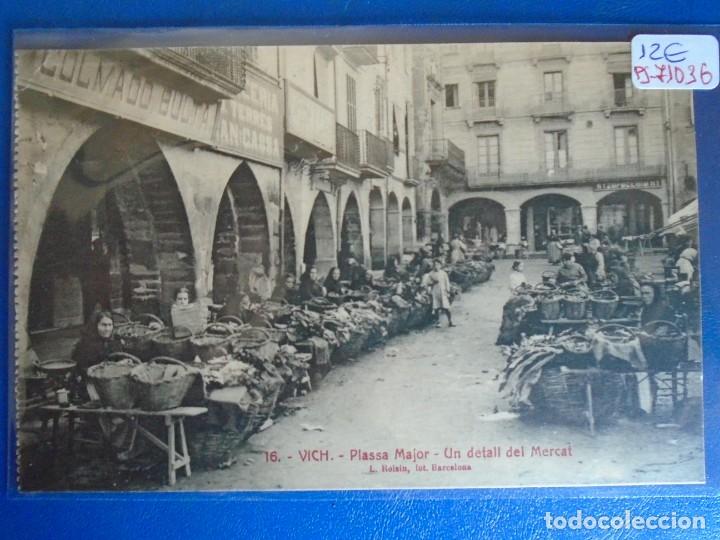 Postales: (PS-71036)POSTAL DE VICH-PLASSA MAJOR.UN DETALL DEL MERCAT.L.ROISIN
