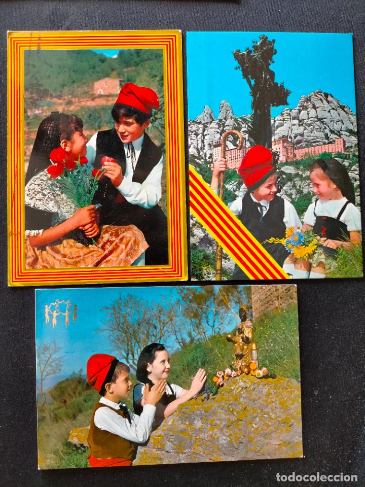Cartoline: LOTE SARDANA CATALUNYA BAILES TRADICIONALES CARAMELLES FOTOGRAF&Iacute;A COLOR TARJETA POSTAL ANTIGUA