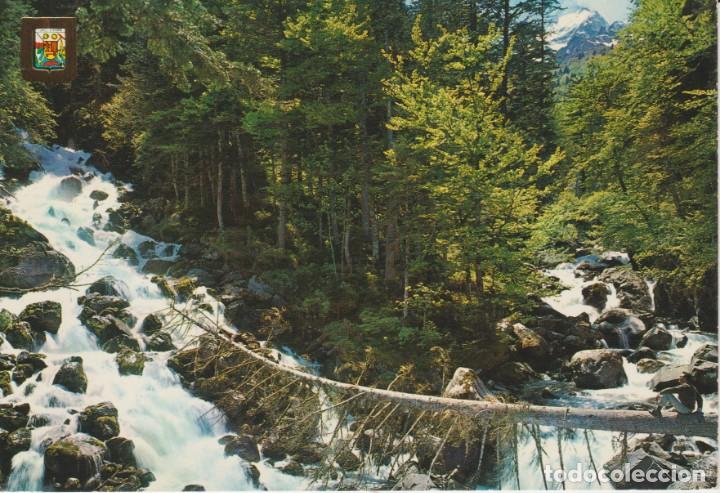 Postales: (215) VALLE DE ARAN. ARTIGA DE LIN. CASCADAS ULLS DEL JOEU ... SIN CIRCULAR