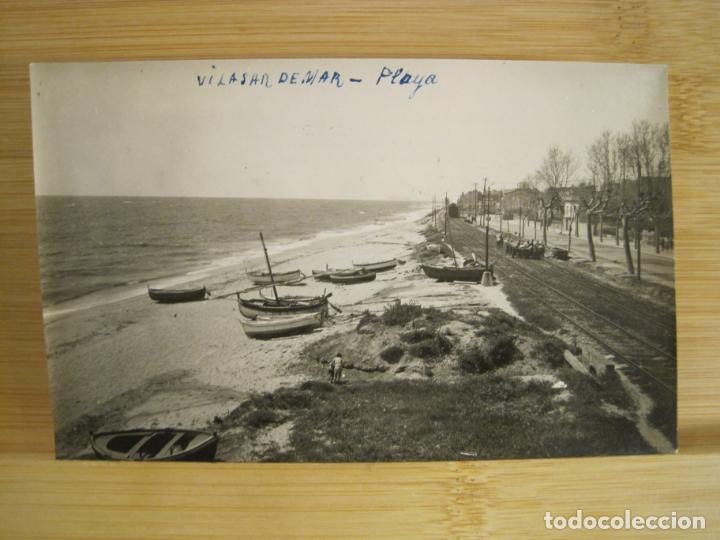 Postcards: VILASAR-VILASSAR DE MAR-PLAYA-FOTOGRAFICA-ARCHIVO ROISIN-POSTAL ANTIGUA-(97.380)