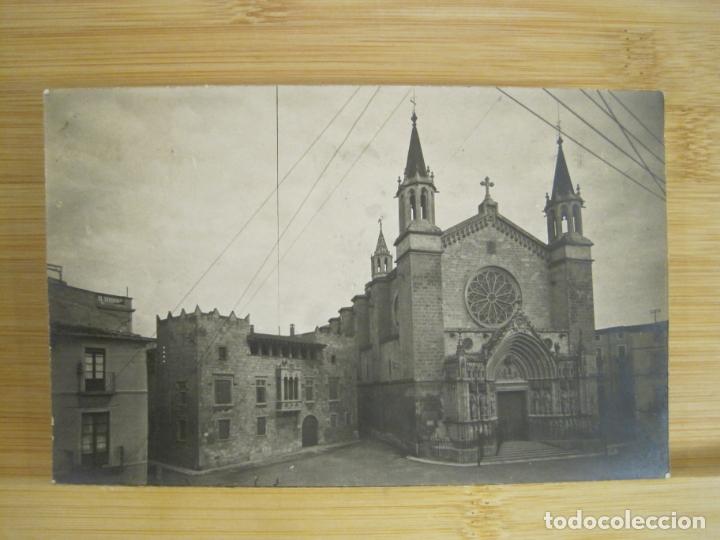 Postcards: VILAFRANCA DEL PENEDES-BASILICA DE SANTA MARIA-FOTOGRAFICA-ARCHIVO ROISIN-POSTAL ANTIGUA-(97.385)