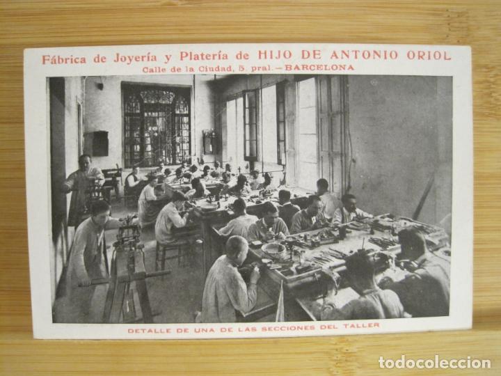 Postcards: BARCELONA-FABRICA DE JOYERIA Y PLATERIA DE HIJO DE ANTONIO ORIOL-PUBLICIDAD-POSTAL ANTIGUA-(97.400)