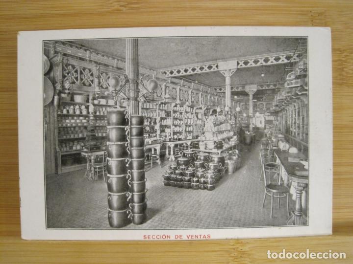 Cartes Postales: BARCELONA-SECCION DE VENTAS-ALMACENES BATERIA DE COCINA-PUBLICIDAD-POSTAL ANTIGUA-(97.401)