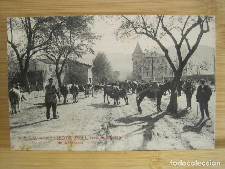 Postales: SEO DE URGEL-SEU D'URGELL-FERIA EN EL PASEO DE LA PRINCESA-ATV A.T.V. 1973-POSTAL ANTIGUA-(97.404)