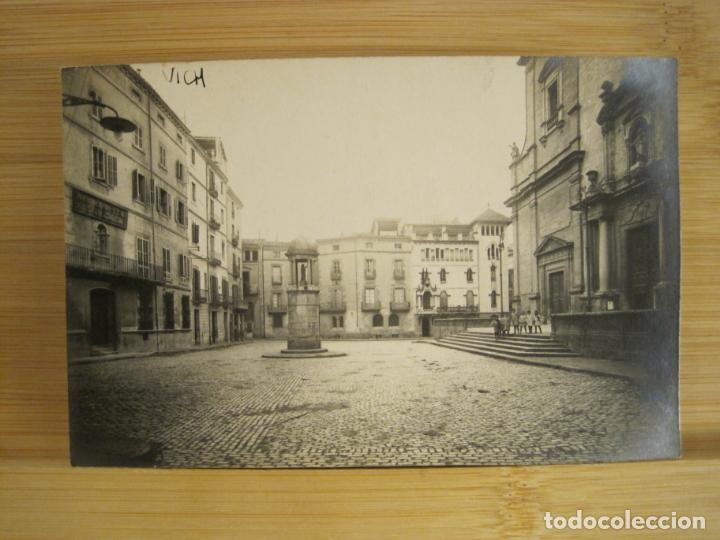 Postales: VIC-VICH-PLA&Ccedil;A DE LA CATEDRAL-FOTOGRAFICA-POSTAL ANTIGUA-(97.477)